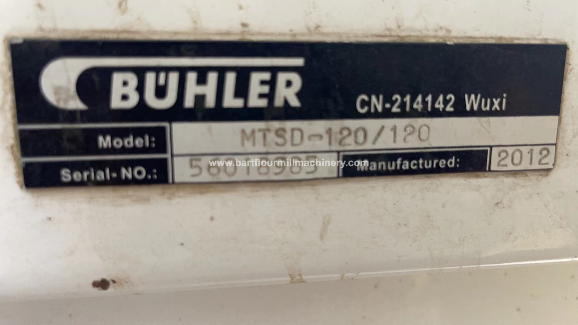 Buhler MTSD120/120 Destoner 
