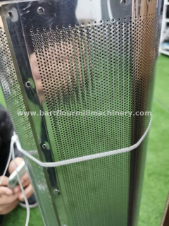 2 Brand new Buhler perforated sheet made of stainless steel used for Buhler bran finisher